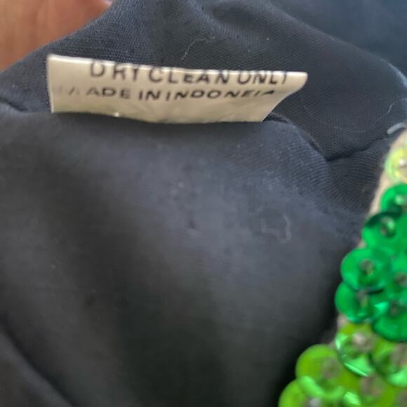 Sequin All over Christmas Tree Stars Ornaments Glam Bling Baseball Cap Hat - Picture 7 of 7